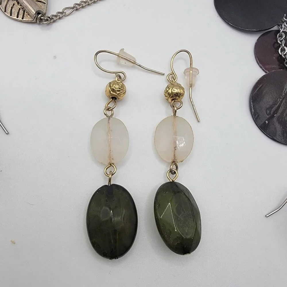 Lot Of Unsigned‎ Wearable Dangle Drop Earrings  Boho Peasant Hippie Look